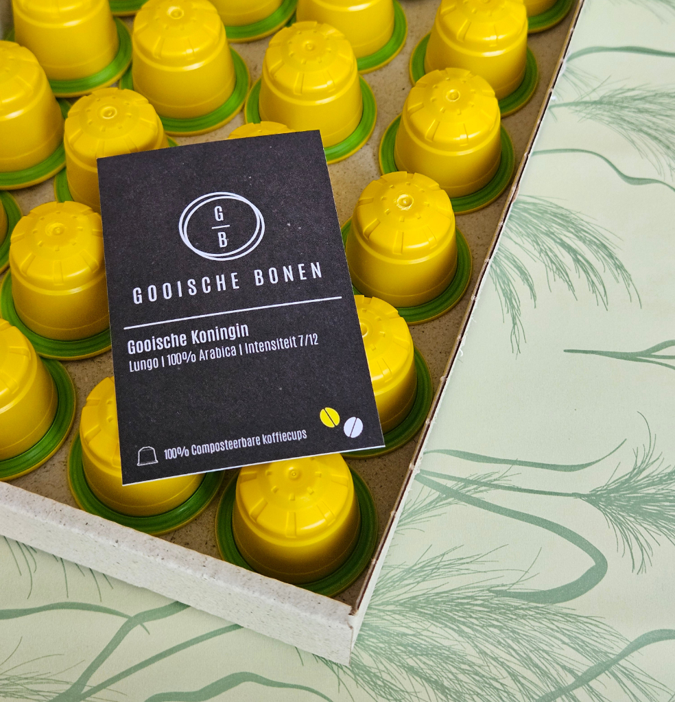 NIEUWE KWALITEIT | Gooische Koningin | 100% Biologisch afbreekbare koffiecups | Intensiteit 7/12