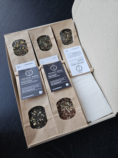 Winter theepakket│ 5 soorten winterthee + T-Sacs