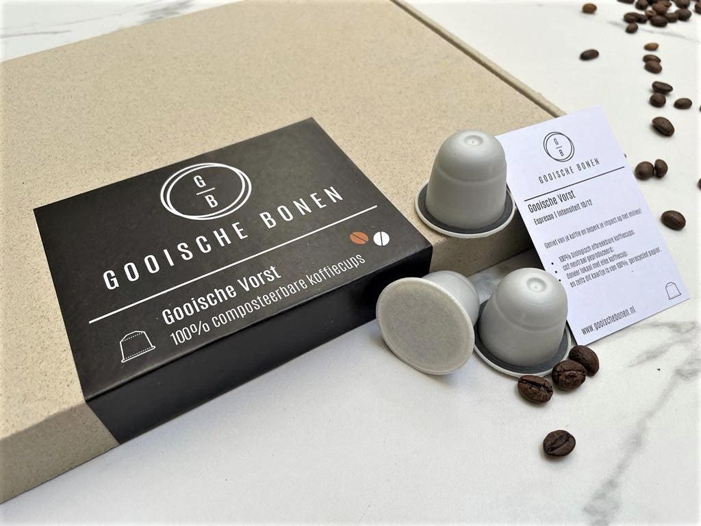 Gooische Vorst | 100% Biologisch afbreekbare koffiecups | Intensiteit 10/12 - gooischebonen