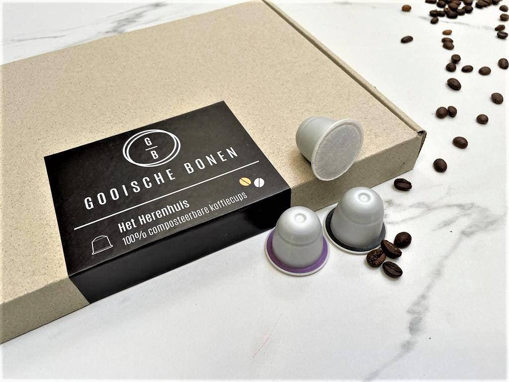 Proefpakket het Herenhuis - Biologisch afbreekbare koffiecups - gooischebonen