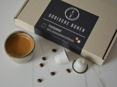 Proefpakket het Koningskoppel - Biologisch afbreekbare koffiecups - gooischebonen